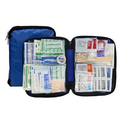 First Aid Only 298 Piece All-Purpose Emergency First Aid Kit for Home, Office, Car, Apartment, Dorm, and Camping, Travel-Friendly Compact Pouch Fits in Backpacks, Suitcases, Cabinets, and Drawers