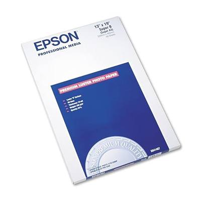 Epson Ultra Premium Photo Paper LUSTER (13x19 Inches, 50 Sheets) (S041407),White