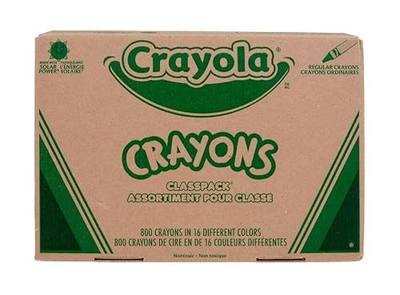 Crayola Crayon Classpack, Teacher Classroom Must Haves, Bulk Back to School Supplies, Elementary & Kindergarten Wishlist, 16 Colors (50 Each), 800 Ct