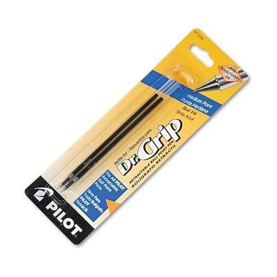 Pilot Dr. Grip Refills for Ballpoint Smooth Writing Pens, Medium Point, Blue Ink, 1.0mm, 2-Pack