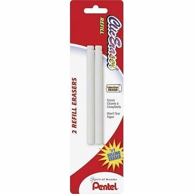 Pentel Clic Eraser Refills, White (ZER2BP-K6)