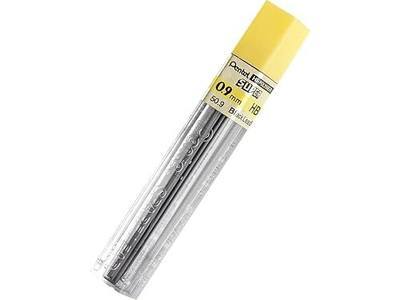 Pentel Super Hi-Polymer Lead Refill (0.9mm), Thick, HB, Pack of 3, 45 Pieces of Lead (L509BP3HB-K6)