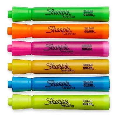 Sharpie Accent Tank-Style Highlighters, 6 Colored Highlighters (25076)