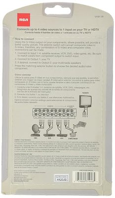 RCA VH911R System Selector for TV, DVD Gaming VCR, DVR, Camcorder and CD Player/Recorder
