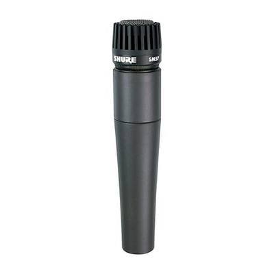 Shure SM57 Dynamic Microphone – Wired Cardioid XLR Instrument Handheld Mic for Guitar Amplifiers, Snare Drum, Percussion, Live Sound & Studio Recording, Black | Cardioid Dynamic Mic for Instruments and Vocals, 40-15, 000 Hz, Xlr Output, Includes A25d Adapter and Storage Bag