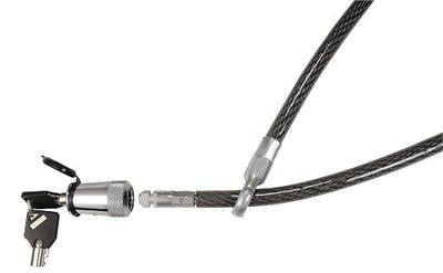 Trimax ST30 Spare Tire Cable Lock, 36" x 12mm, Black/Chrome