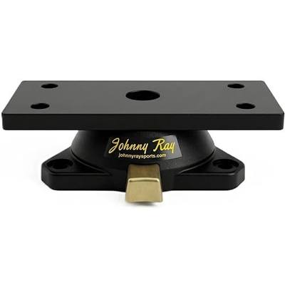 Johnny Ray JR-500 Fish Finder Mount and Depth Finder Mount | Heavy Duty Marine Electronics & Sonar Bracket for Boats, 360° Rotating Quick Release Swivel Base