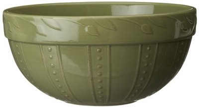 Signature Housewares Sorrento Collection 120-Ounce Large Mixing Bowl, Green Antiqued Finish