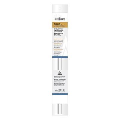 Bernzomatic® Aluminum Brazing and Welding Rods - Two 12 Inch Rods for Repairing Aluminum Windows, Doors, Gutters, Siding, and More; Working temp of 720° to 750° F