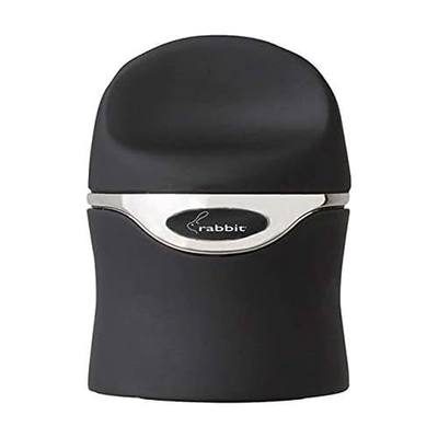 Rabbit Champagne and Wine Sealer, Airtight Wine and Champagne Stopper, Keeps Bubbles Fresh Longer, Easy to Use, Velvet Black, Essential Bar Tool | Airtight Leak Proof Bottle Stopper for Preserving Freshness & Carbonation, Reusable Wine Accessory, Easy & Comfortable To Use