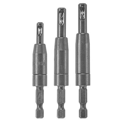 Bosch CC2430 (3-Piece) Clic-Change 1/4in Self-Centering Drill Bit Set | Ideal For Woodworking | Precision Pilot Holes | Fast Accessory Changes | Clean Accurate Starts | Compatible With Hinges