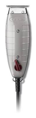 Andis 04710 Professional T-Outliner Beard & Hair Trimmer for Men with Carbon Steel T-Blade, Bump Free Technology – Corded Electric Beard Trimmer - Grey