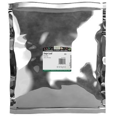 Frontier Co-op Sage Leaf, Crushed, Kosher | 1 lb. Bulk Bag | Salvia officinalis L.