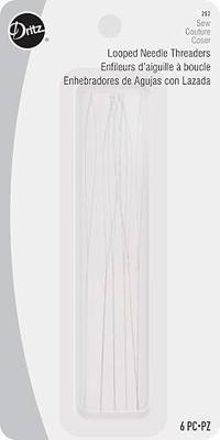Dritz 252 Looped Needle Threaders (6-Count),Silver
