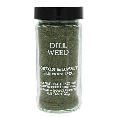 Morton & Bassett Dill Weed, 0.8 oz – Non-GMO, Salt-Free, Fresh and Fragrant Herb for Sauces, Salads & Pickling