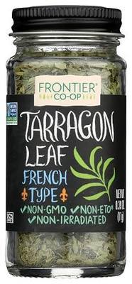 Frontier Co-op Tarragon Leaf, 0.39 Ounce Bottle, Cut & Sifted, Warm Flavor for Sauces, Salads, Dressings, Eggs and More