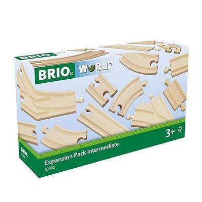 BRIO World Expansion Pack Intermediate - Works with All BRIO Train Sets - FSC-certified 16-Piece Wooden Train Tracks with Switches - Grow Existing Systems and Create Railway Empires - Kids Ages 3 & Up