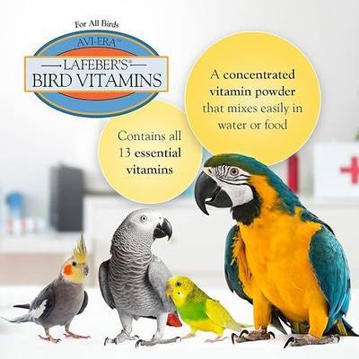 Lafeber's Avi-Era Powdered Bird Vitamin 1.25 oz | Contains all 13 essential vitamins, vitamin C, and iodine