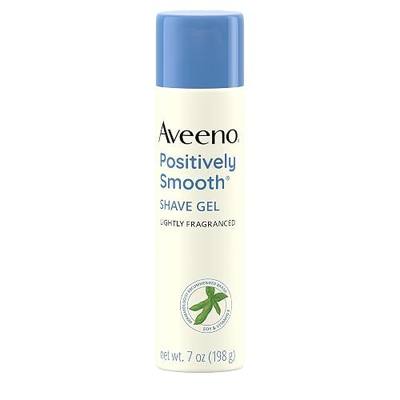 Aveeno Positively Smooth Moisturizing Shave Gel with Soy, Aloe, and Vitamin E to help Prevent Nicks, Cuts and Razor Bumps, Lightly Fragranced, 7 oz