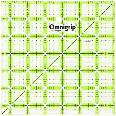 Omnigrip 6-1/2" x 6-1/2" Non-Slip Square Quilting Ruler by Omnigrid