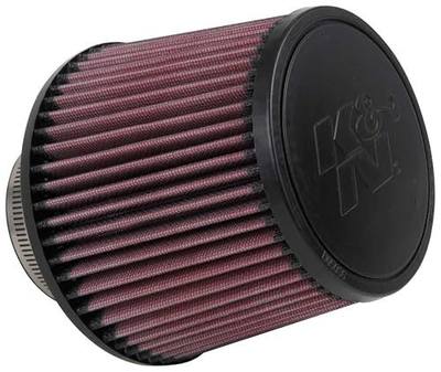 K&N High-Flow Original Lifetime Universal Clamp-On Air Filter: High Performance, Premium, Washable: Flange Diameter: 3 In, Filter Height: 5 In, Flange Length: 1.75 In, Shape: Round Tapered, RU-3570