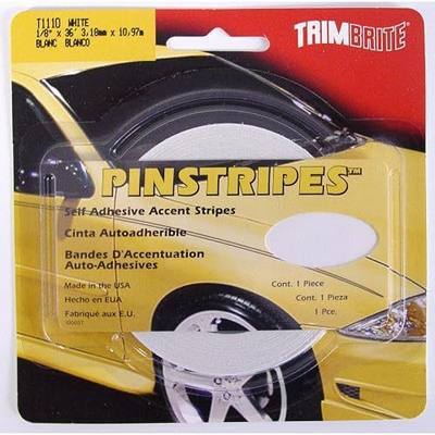TRIMBRITE T1110 1/8 Pinstripe Tape White