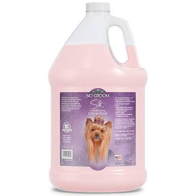 Bio-Groom Silk Creme Rinse Dog & Puppy Conditioner - Hair Detangler for Dogs, Moisturizes Skin & Coat, Removes Tangles & Frizz, Made in USA - 1 Gallon