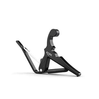 Kyser Musical Products Quick-Change Capo, KBMBA, Black - For Banjos, Ukuleles, & Mandolins, Made in USA, Quality, Strong, Lightweight, Quick & Easy Key Changes, Innovative, Perfect Fit