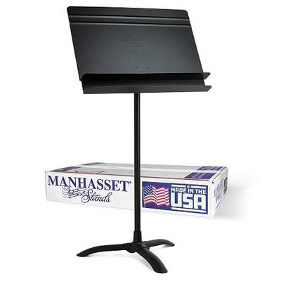 Manhasset 5001 Orchestral Music Stand | Orchestral Sheet Music Stand, Durable Adjustable Design, Wide Desk, Rehearsals, Concerts and Performance Halls