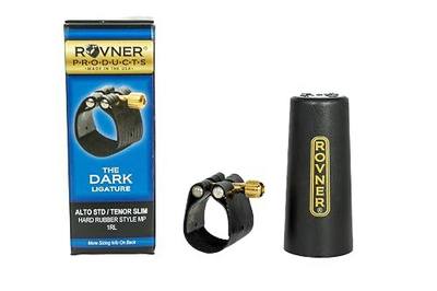 Rovner Ligature & Plastic Cap for Alto Standard Saxophone - Dark Ligature for Hard Rubber Mouthpiece (1RL)