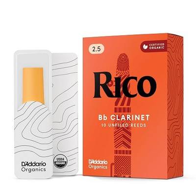 Rico Organic Bb Clarinet Reeds, Strength 2.5, 10 Pack | VLOOKUP(B1203,Sheet2!A:H,2,FALSE)