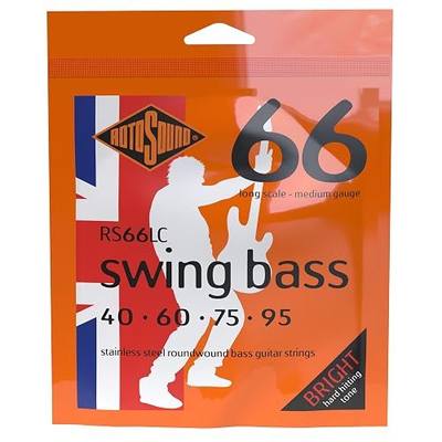 Rotosound RS66LC Swing Bass 66 Stainless Steel Bass Guitar Strings ((40 60 75 95)