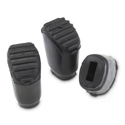 Gibraltar Large Rubber Cymbal Drum Stand Feet, Replacement Hardware for Cymbal and Drum Stand Legs, Anti Slip Rubber Foot Set for Stability Floor Protection and Secure Setup, 3 Pack (SC-PC07)