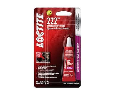 Loctite 38653 222 Purple Low Strength Thread Locker Tube - 6 ml