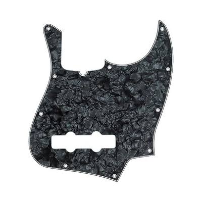 Fender Standard Jazz Bass Pick Guard (10-Hole) 4-Ply - Black Pearl