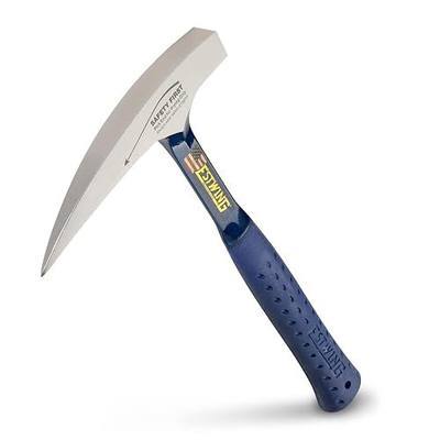 ESTWING 22 oz Rock Pick, Forged Steel Hammer, Shock Reduction Grip | Made in USA, Top Choice Of Geologists, Square Face & Pointed Tip, Forged In One Piece, Patented Shock Reduction Grip