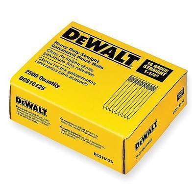 DEWALT Finish Nails, 1-1/4-Inch, 16GA, 2000-Pack (DCS16125)