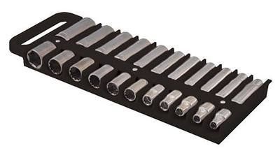 Lisle 40990 Large Magnetic 1/2” Socket Tray Black