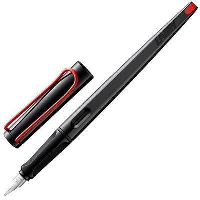 Lamy joy black - calligraphy fountain pen with ergonomic grip & polished steel nib in line width 1.1 mm - Calligraphy Fountain Pen with ribbon nib - incl. ink cartridge T 10 blue
