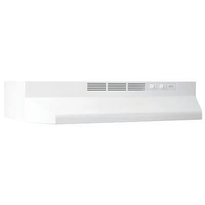 Broan-NuTone 413001 Non-Ducted Ductless Range Hood with Lights Exhaust Fan for Under Cabinet, 30-Inch, White