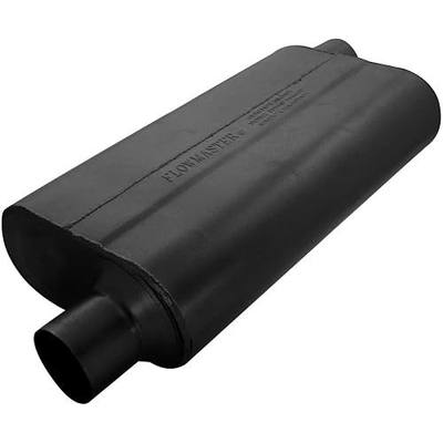 Flowmaster 942553 50 Delta Flow Muffler - 2.50 Offset In and 2.50 Offset Out - Moderate Sound