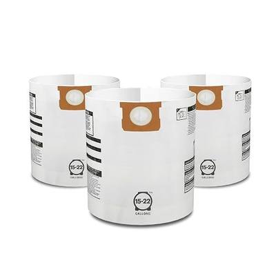 Shop-Vac 9066333 Disposable Filter Bags (3-Pack) | Fits 15-22 Gallon Tanks, Effective Filtration and Dust Control