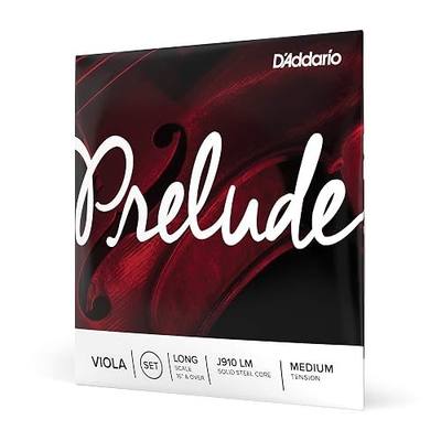 D'Addario Prelude Viola String Set, Long Scale, Medium Tension | Prelude viola strings deliver warm tone, durable solid steel core, stable pitch and reliable student performance.