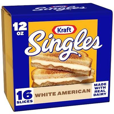 Kraft Singles Slices, 16 ct Pack, White American