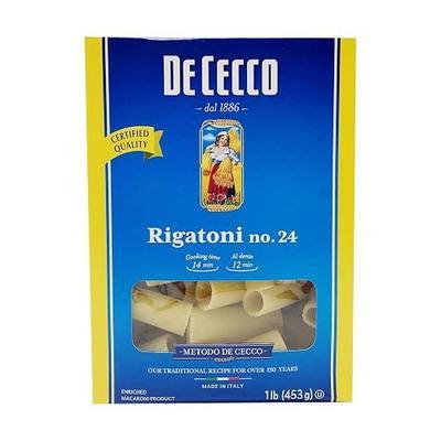 De Cecco Pasta Rigatoni No. 24, 16 oz