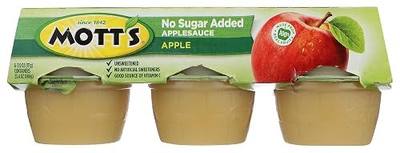 Mott's, Applesauce, 4 Oz, Pack of 6