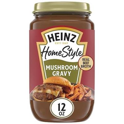 Heinz HomeStyle Gravy, Mushroom, 12 oz Jar