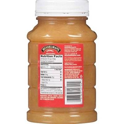 Musselman's Chunky Apple Sauce Plastic Jars, 24 Ounce