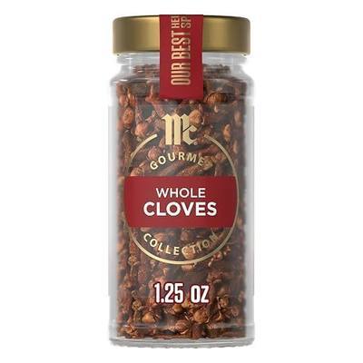 McCormick Gourmet Collection Cloves, Whole, Non GMO, Our Best Herbs & Spices, Intense Aroma & Sweet, Pungent Flavor, Enhance Desserts, Cider & Savory Stews, 1.25 oz