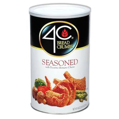 4C Premium Bread Crumbs, Seasoned with Pecorino Romano Cheese 46 Ounce 1 Pack, Flavorful Crispy Crunchy, Value Pack